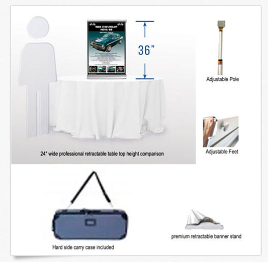 #4 - 24x36 Custom Car Show Board - ⭐ BEST SELLER ⭐ - Retractable Display