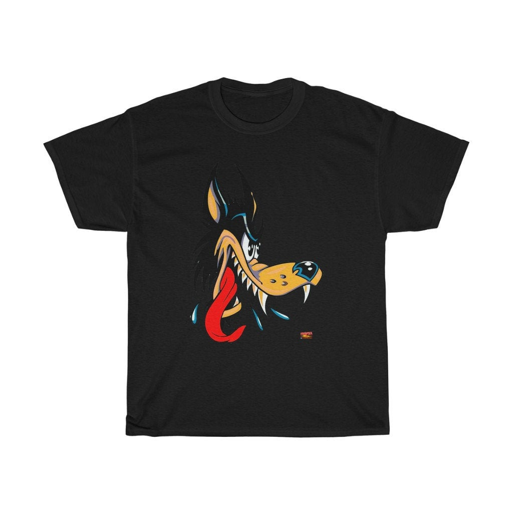 Big Bad Wolf T-Shirt - Classic Heavy Cotton Tee - Sizes S-5XL