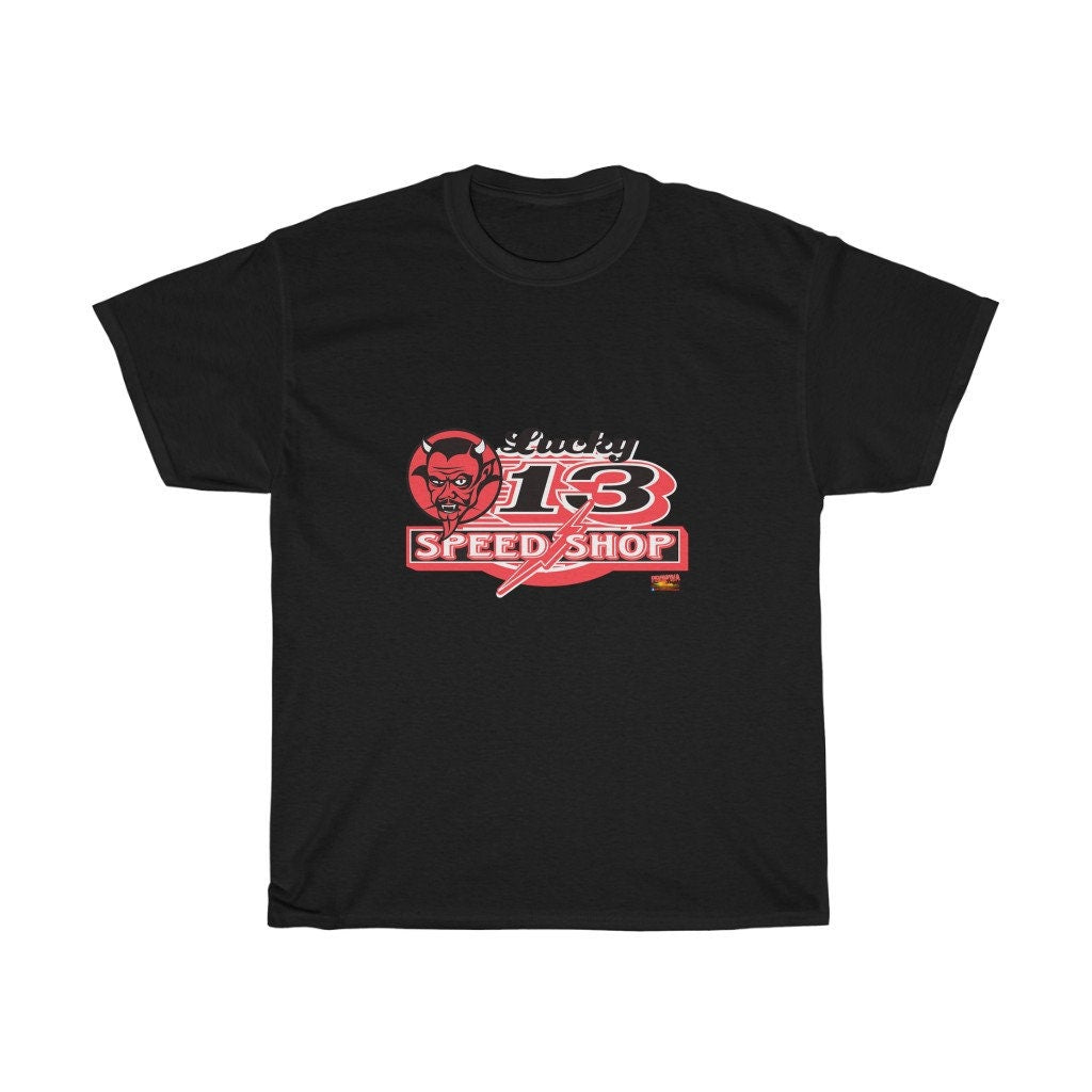 Lucky 13 Speed Shop T-Shirt - Hot Rod Garage - Sizes S-5XL