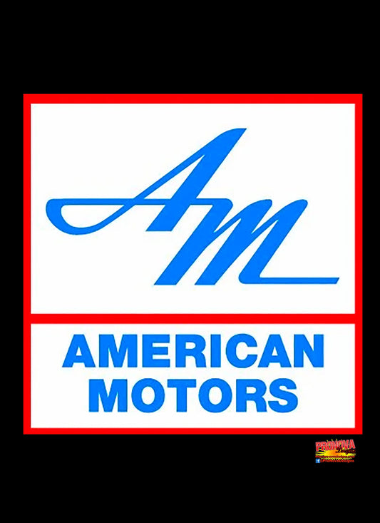 American Motors AM Logo T-Shirt - Center Front Design - Sizes S-5XL