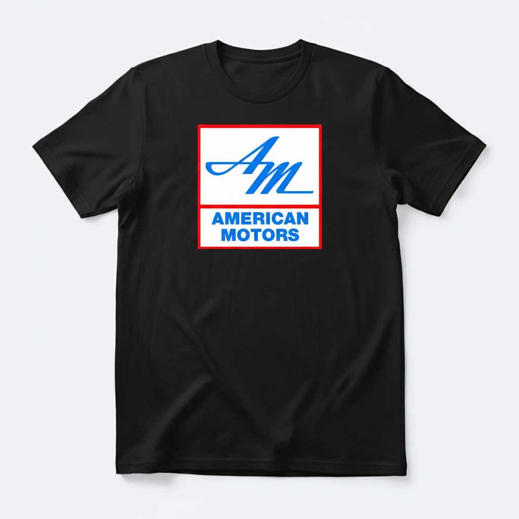 American Motors AM Logo T-Shirt - Center Front Design - Sizes S-5XL