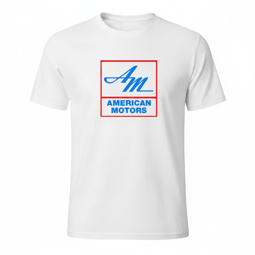 American Motors AM Logo T-Shirt - Center Front Design - Sizes S-5XL