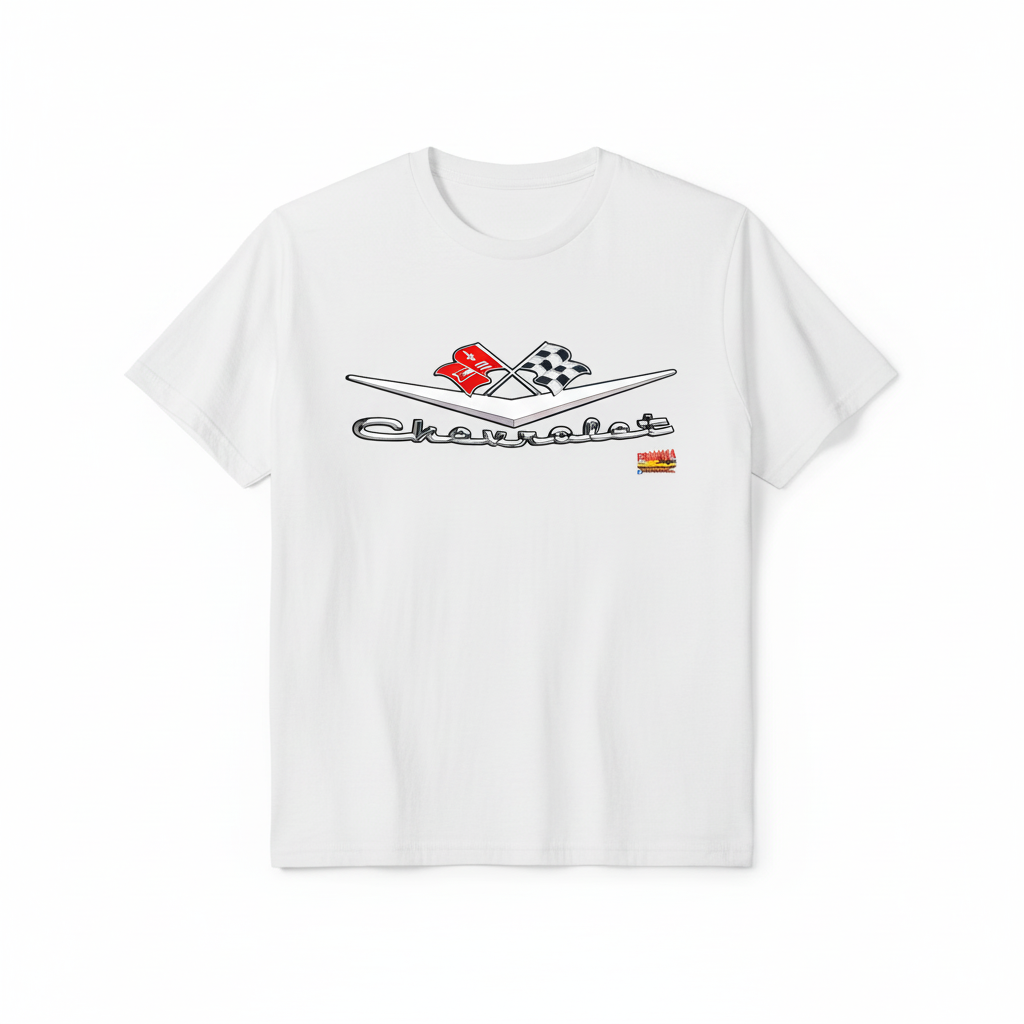 Classic Chevrolet Crossed Flags T-Shirt - Sizes S-5XL