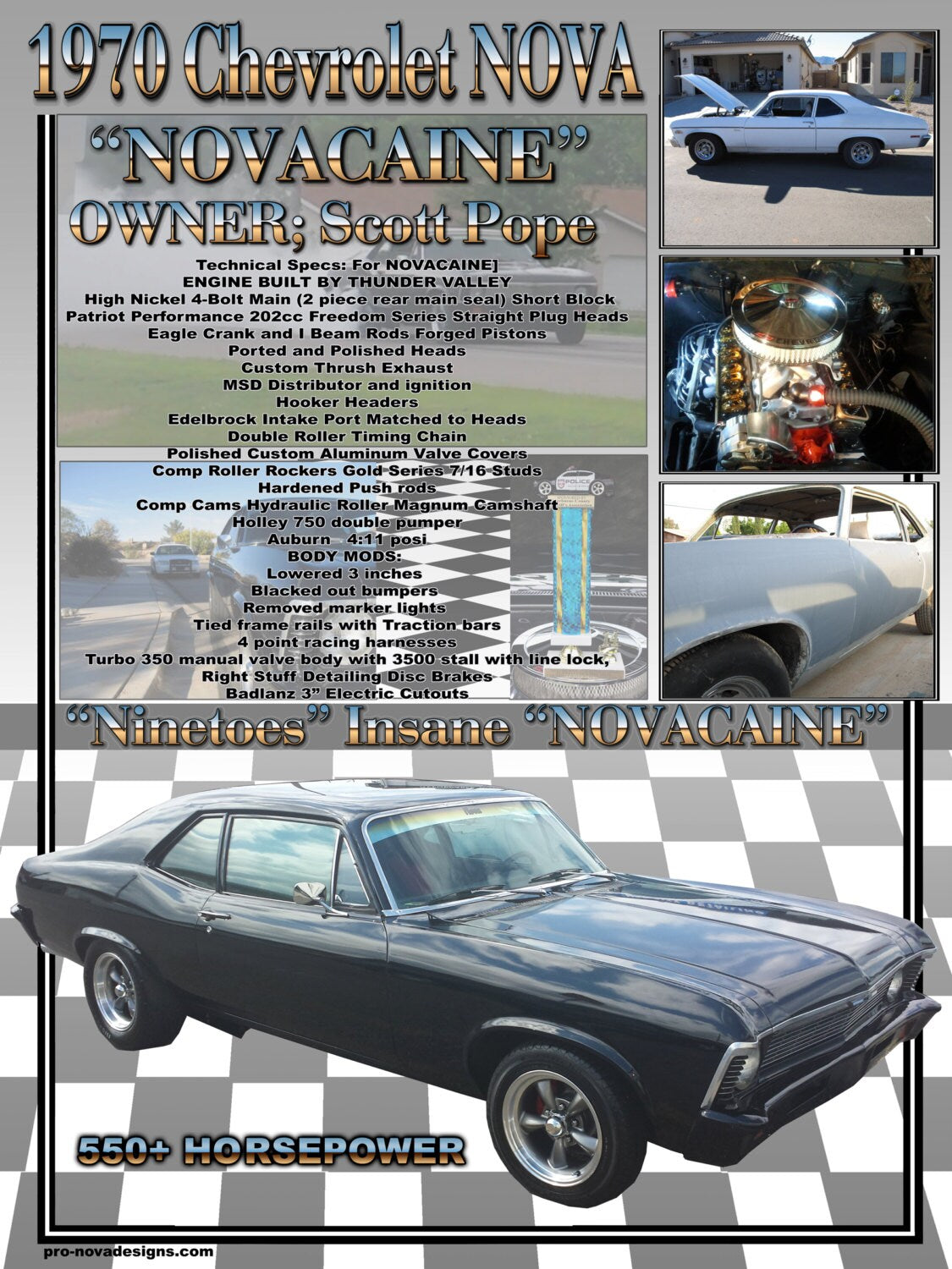 #1 - 18x24 Custom Car Show Board - Showboard, Storyboard, Boomer Board