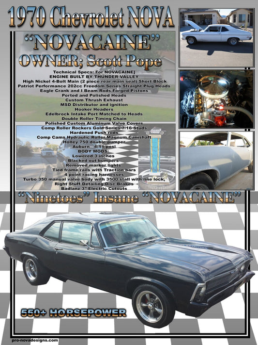 #1 - 18x24 Custom Car Show Board - Showboard, Storyboard, Boomer Board
